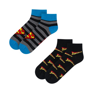 Lot de 2 chaussettes colorées pour homme SOXO Superman DC COMICS