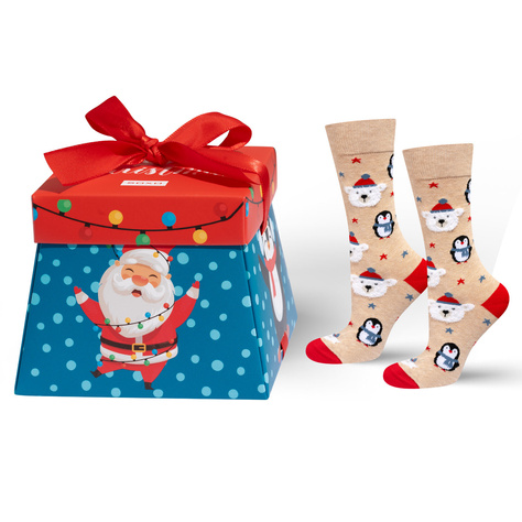 Chaussettes de Noël pour hommes et femmes SOXO en boîte