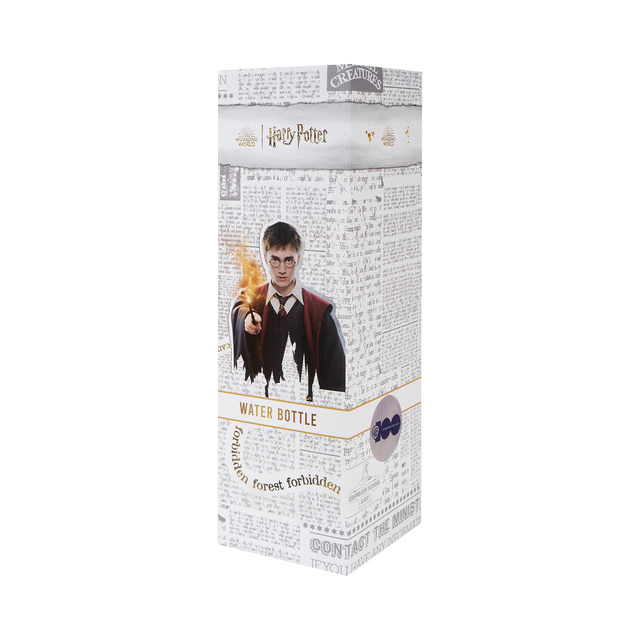Bouteille d'eau 1L noire | durable et pratique | Harry Potter