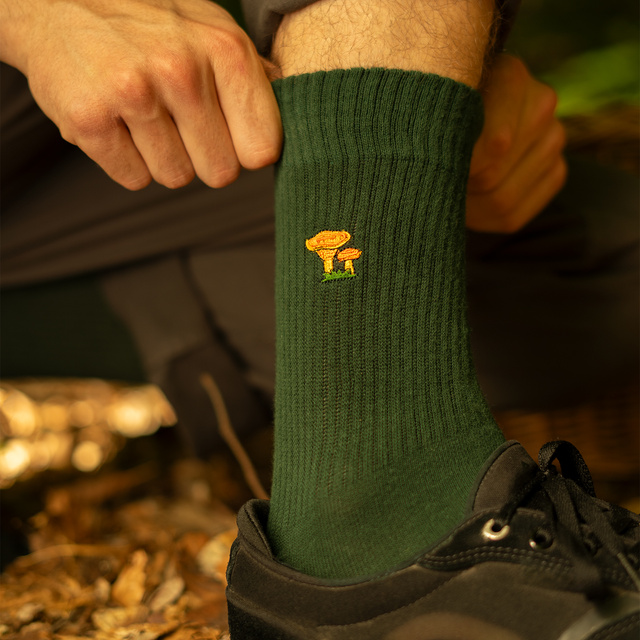 Lot de 4x chaussettes à champignons SOXO pour hommes dans un paquet édition premium