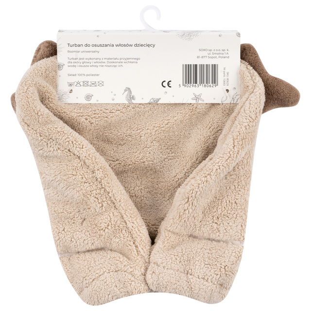 Baignoire enfant turban MOMO WAY chien | serviette 