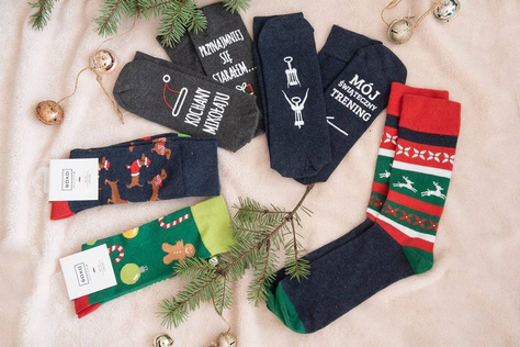 Chaussettes de Noël colorées SOXO GOOD STUFF pour hommes 