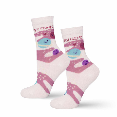 Chaussettes roses pour enfants SOXO GOOD STUFF Best Friends 