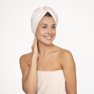 MOMO WAY turban de bain blanc | serviette de bain