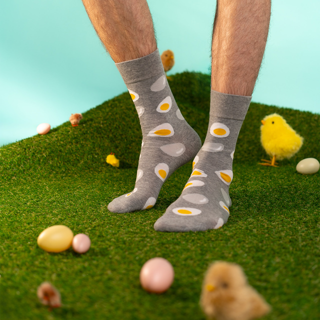 Paquet de chaussettes homme SOXO avec œuf et coq - 2 paires