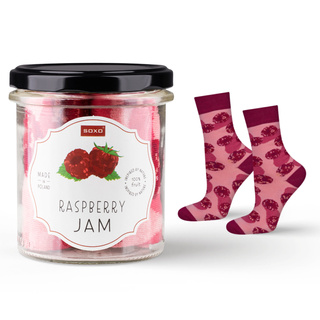 Chaussettes pour femmes SOXO GOOD STUFF raspberry jam un pot