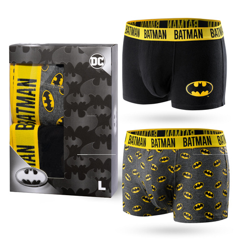 Lot de 2 caleçons Batman pour homme | Idée cadeau | Fête des garçons | Slip en coton