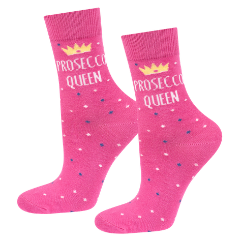 Lot de 3x chaussettes SOXO Prosecco pour femme en tube | cadeau idéal pour elle 