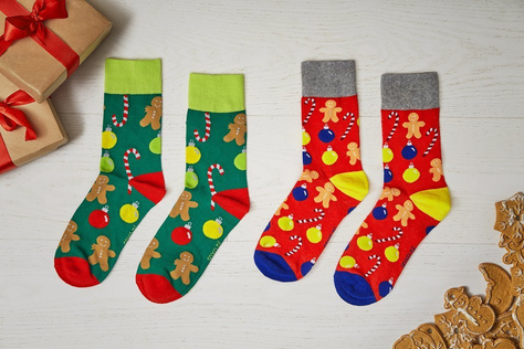 Chaussettes de Noël colorées SOXO GOOD STUFF pour hommes 