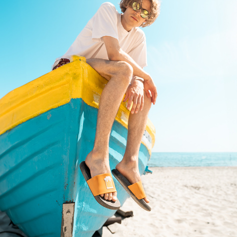 Tongs de plage SOXO Beer Premium pour femmes et hommes, idéales pour les vacances d'été et la piscine, en caoutchouc