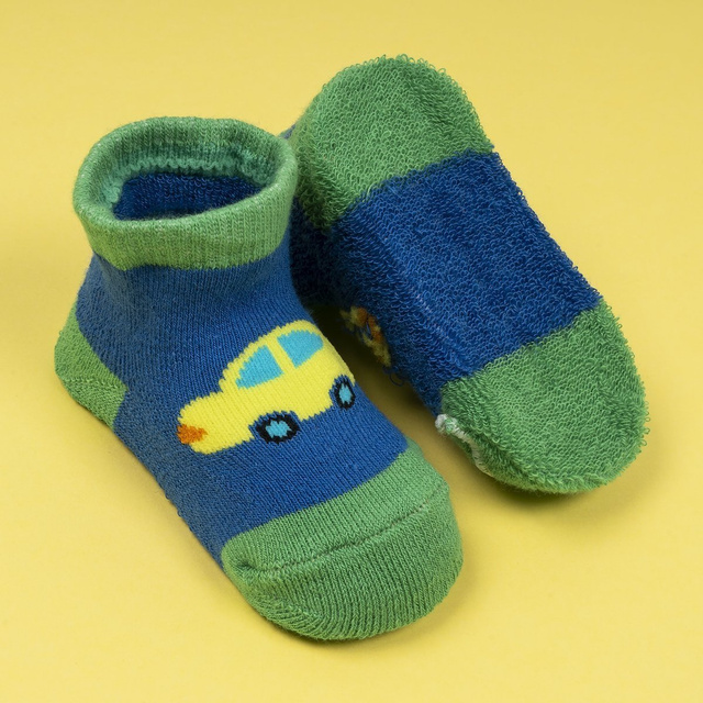 Lot de 3x chaussettes bébé colorées en éponge SOXO