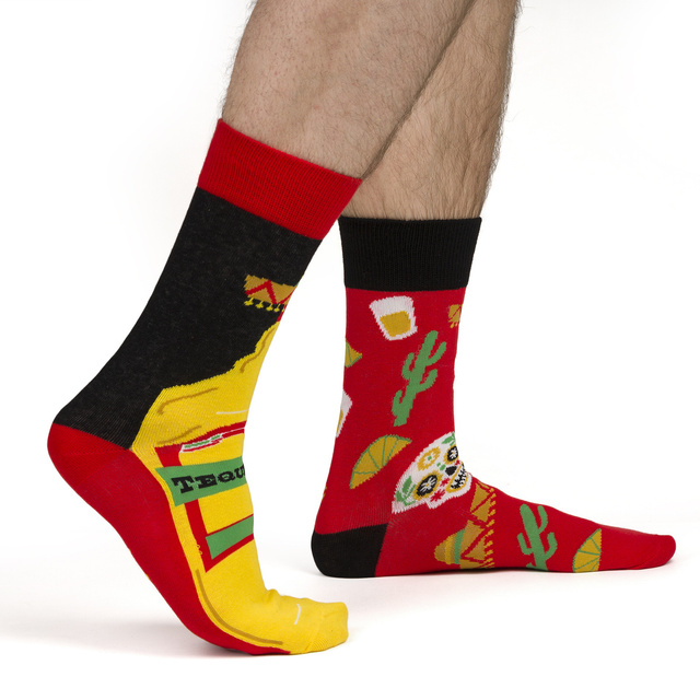 Chaussettes colorées SOXO GOOD STUFF Tequila dans une bouteille