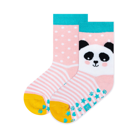 Lot de 3x chaussettes colorées pour enfants SOXO animaux | panda | ourson