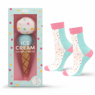 Chaussettes SOXO pour femmes | Crème glacée dans une boîte | Excellente idée de cadeau