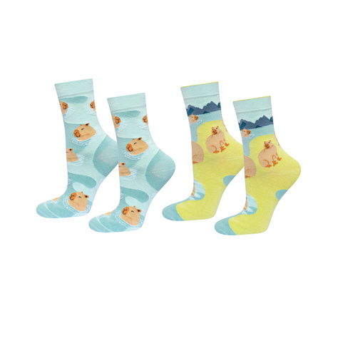 Chaussettes de bain Capybara SOXO Hommes - 2 paires