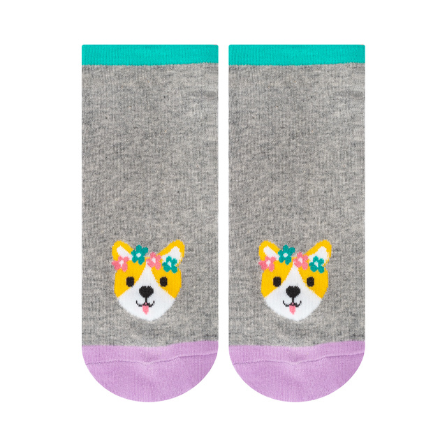 Lot de 5x chiens de pieds colorés pour dames SOXO