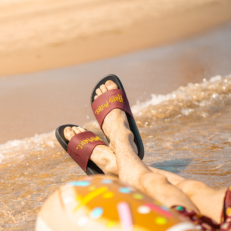 Tongs Comfort de plage pour femme pour hommes SOXO Batman | Idéal pour des vacances à la plage et une piscine | En caoutchouc