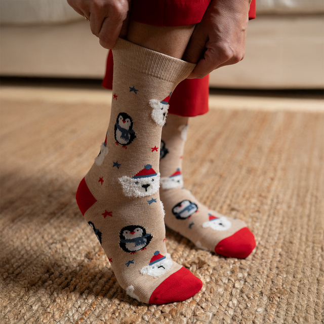 Chaussettes de Noël pour hommes et femmes SOXO en boîte