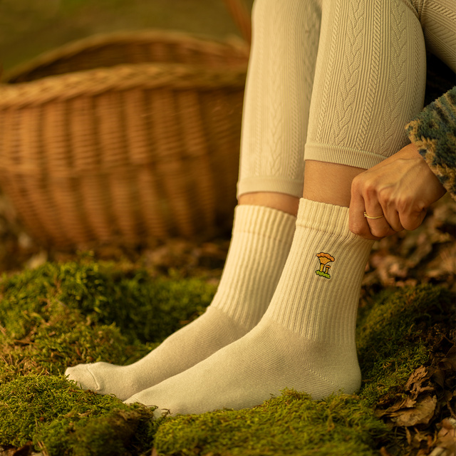 Lot de 4x chaussettes pour femmes SOXO champignons dans un paquet édition premium