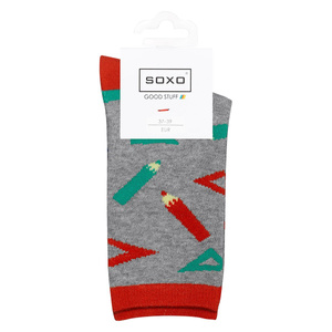 Chaussettes pour enfants SOXO GOOD STUFF aux couleurs géométriques