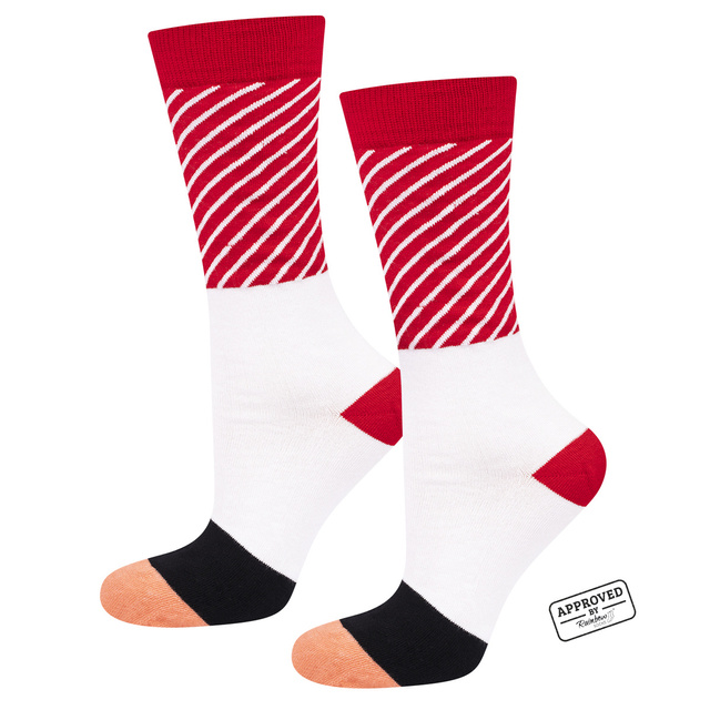 Lot de 4x chaussettes pour hommes SOXO de couleur sushi dans une boîte