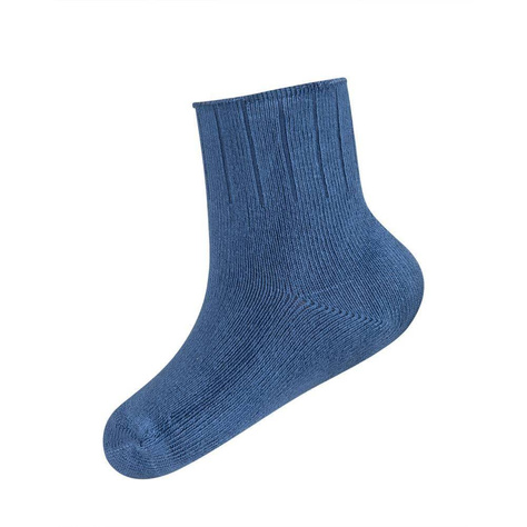 Chaussettes bébé bleu marine sans pression DR SOXO avec modèle 