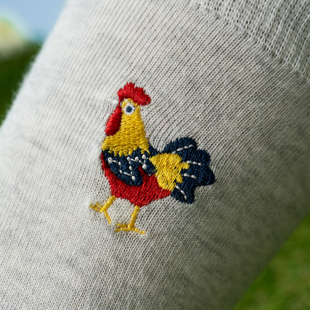 Chaussettes Colorées pour Hommes SOXO Œufs de la Campagne - 3 Paires