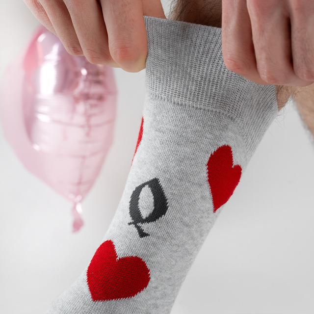 Chaussettes colorées pour hommes SOXO Roi et Reine