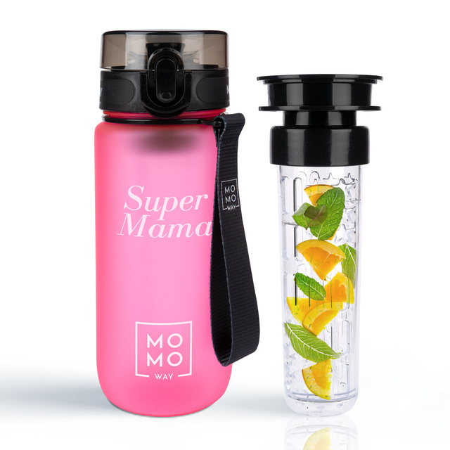 Bouteille d'eau 1.5L rose et bleu | BPA free 