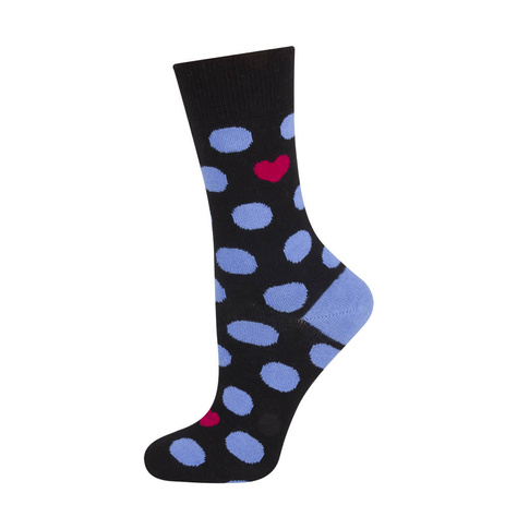 Chaussettes noires à pois SOXO GOOD STUFF pour enfants 