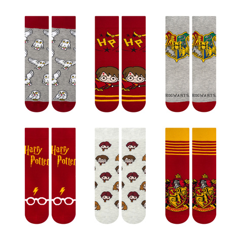 Calendrier de l'Avent Harry Potter | idée cadeau pour elle | le jour de la saint nicolas | Lot de 6 chaussettes SOXO pour femme