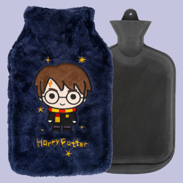 Harry Potter Hot Water Bottle Original, sous licence de Warner Bros., chauffe-eau dans une housse en peluche