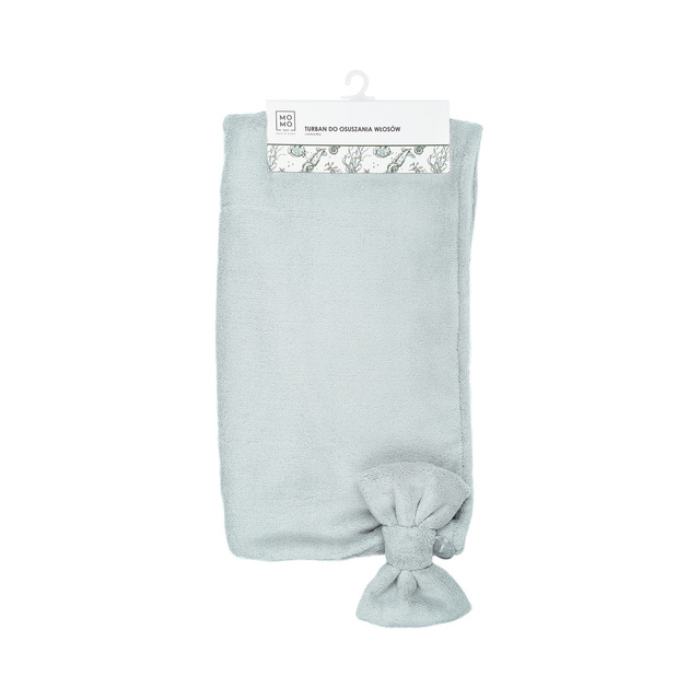 MOMO WAY turban de bain gris | serviette de bain