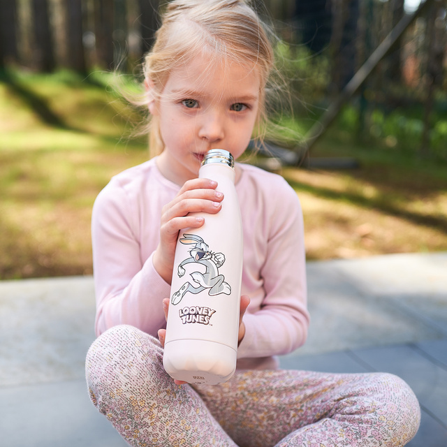 Bouteille thermique  500mL Rose | durable et pratique | Warner Bros | Bugs Bunny