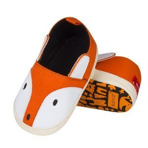 Chaussons bébé orange SOXO renards