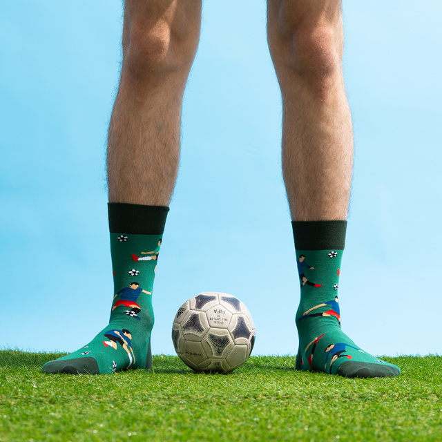 Chaussettes colorées homme SOXO Football - 3 paires 