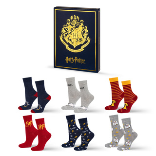 Livre Harry Potter Lot de 6 chaussettes SOXO pour femmes