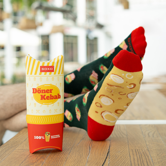 Chaussettes enveloppantes SOXO pour hommes en paquet de 2 paires