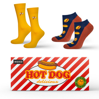 Chaussettes pour hommes SOXO Hot Dog