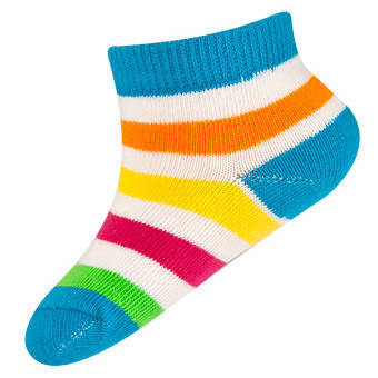 Lot de 2x chaussettes bébé SOXO à motifs colorés 