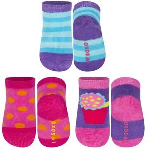 Lot de 3x chaussettes bébé SOXO en éponge pour un cadeau