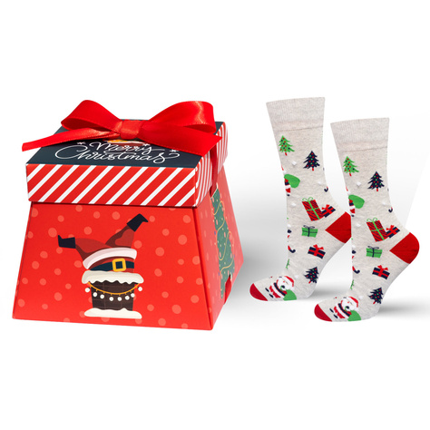 Chaussettes de Noël pour hommes et femmes SOXO en boîte