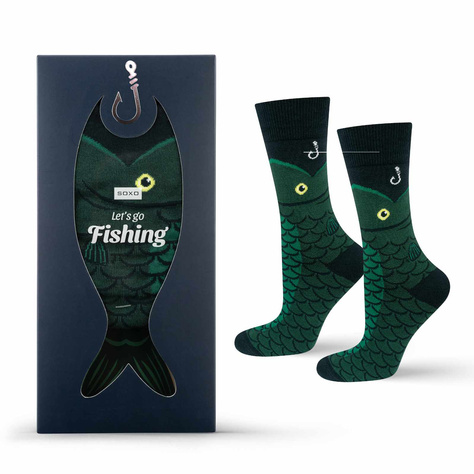 Paquet de chaussettes "Let's go fishing" de SOXO pour hommes