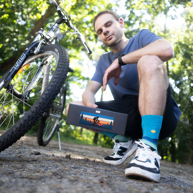 Chaussettes colorées homme SOXO cycling - 5 paires 