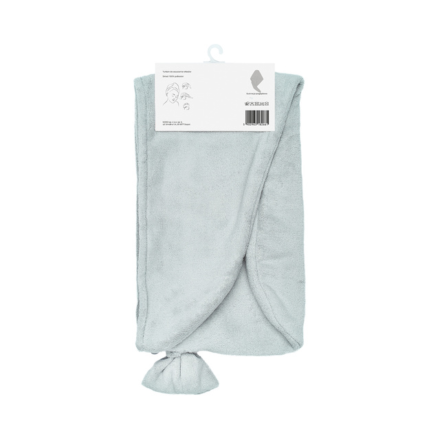 MOMO WAY turban de bain gris | serviette de bain