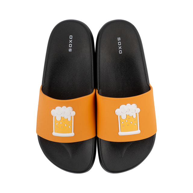 Tongs Comfort de plage pour femme pour hommes SOXO Beer | Idéal pour des vacances à la plage et une piscine | En caoutchouc