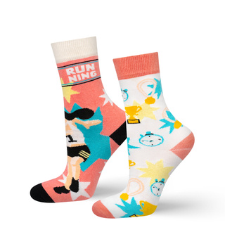 Chaussettes colorées pour femmes SOXO, athlète