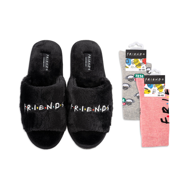 Chaussons SOXO pour femmes et chaussettes pour femmes série Friends