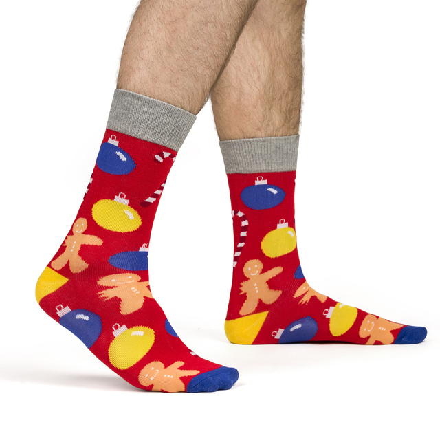 Lot de 2 chaussettes colorées SOXO GOOD STUFF pour homme Noël rigolo