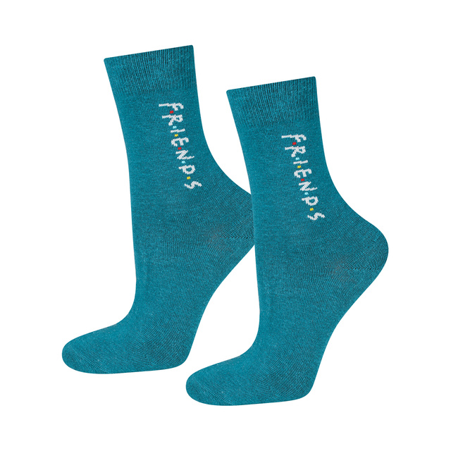 Lot de 3 chaussettes femme SOXO | chaussettes heureuses | pour un fan de la série Friends | cadeau | couleurs